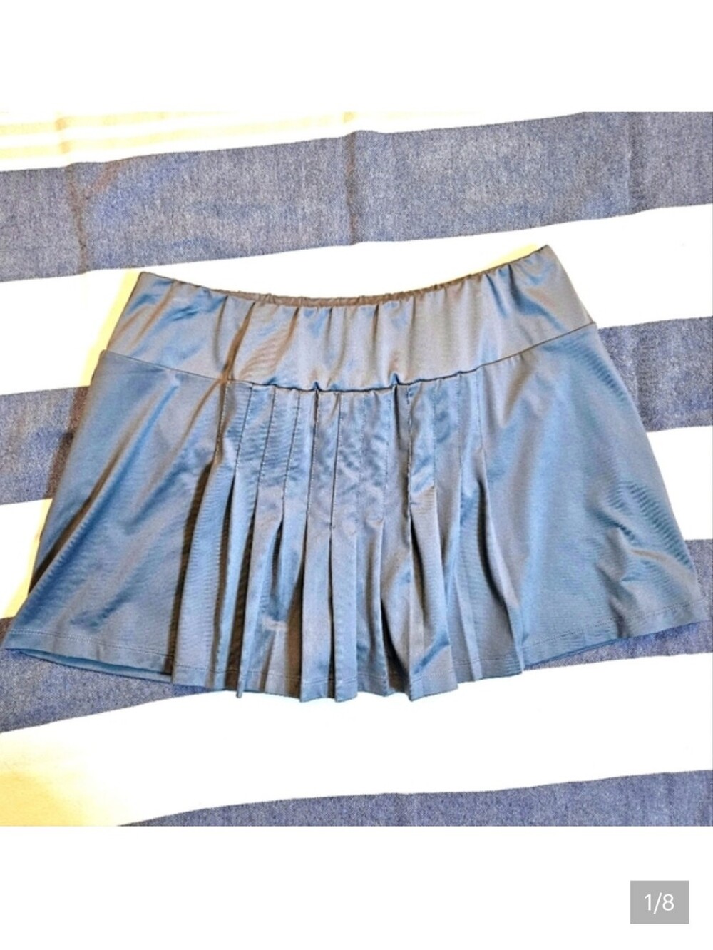 Tail Pleated Tennis Skort Grey And Turquoise XL